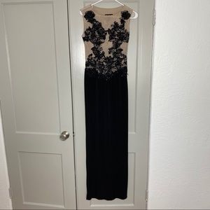 Long black gown